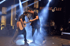 Penampilan FSTVLST di Ngayogjazz 2019.
